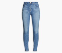 Hoch sitzende Skinny Jeans 23