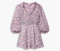Cassidy Minikleid aus Chiffon mit floralem Print