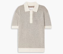 Pooshirt aus gerippter Merinowoe