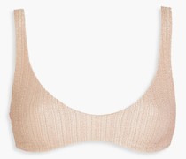Separates Texture Bikini-Oberteil aus Stretch-Crêpe mit -Effekt 0