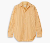 Oversized-Hemd aus Baumwollpopeline mit Streifen 2
