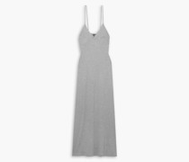 Maxikleid aus meliertem Stretch-Jersey