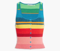Alice OliviaDaryn gestreiftes Tanktop aus Rippstrick