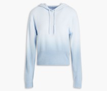 Hoodie aus Kaschmir mit Farbverlauf