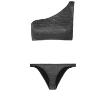 Arden Bikini mit Metallic-Effekt und asymmetrischer Schulterpartie 0