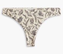 Amyris Niki tief sitzendes Bikini-Höschen mit Print