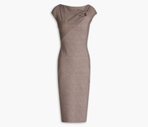 Tiburgia Kleid aus Scuba mit Cut-outs und Raffungen