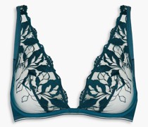 Triangel-BH aus Tüll mit Bügel und Stickereien 32 B