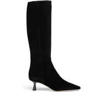 Kniehohe Stiefel aus Samt