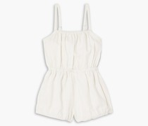 Safari Playsuit aus Leinen it Raffung