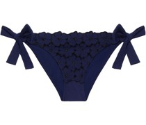 Tief sitzendes Bikini-Höschen mit Stickereien 0