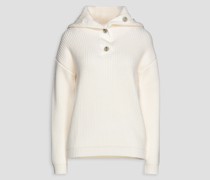Pullover aus gerippter Wolle