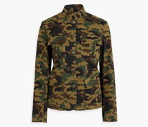 Cambre Jacke aus Twill aus einer Baumwollmischung mit Camouflage-Print