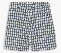 Shorts aus Bouclé-Jacquard aus einer Baumwollmischung mit Karomuster 0