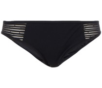 Tief sitzendes Bikini-Höschen mit Jacquard-Besatz