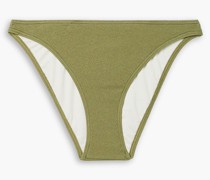 Halbhohes Bikini-Höschen aus Stretch-Seersucker