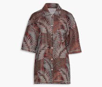 Hemd aus Jacquard-Strick mit -Effekt