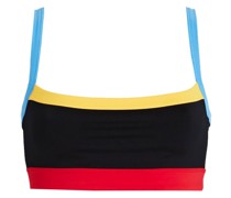 Monah Sport-BH aus Stretch-Material inColour-Block-Optik