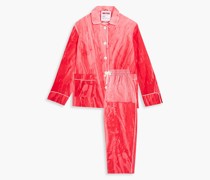 Palmer Pyjama aus Baumwollpopeline mit Print