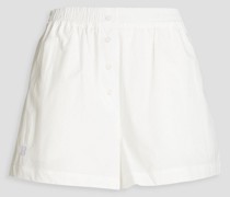 Ponisan Shorts aus Baumwollpopeline mit Verzierung