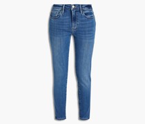 Le Skinny De Jeanne halbhohe Cropped Skinny Jeans 25