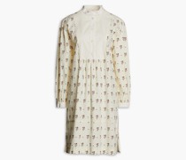 Hemdkleid aus Baumwollpopeline mit floralem Print
