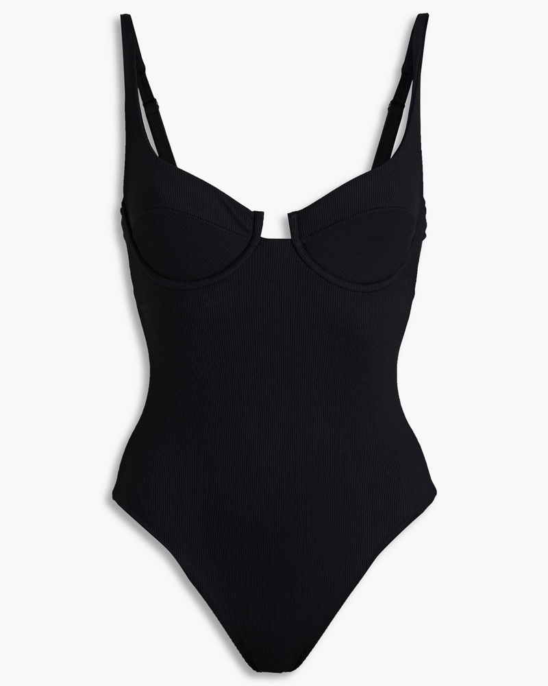 Melissa Odabash Damen San Remo gerippter Badeanzug mit Cut-outs