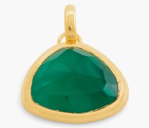 Anhänger aus 18 KT. Gold-Vermeil mit Onyx