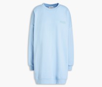 Oversized-Sweatshirt aus Bio-Baumwollfleece mit Stickereien/XS