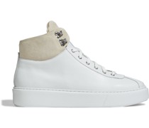 High-Top-Sneakers aus Leder mit Velourslederbesatz