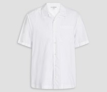Embroidered cotton-voile shirt 1