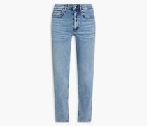 Fit 2 Jeans mit schmalem Bein aus Denim inausgewaschener Optik