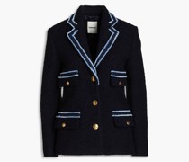 Noella Blazer aus Bouclé-Tweed mit Fransen