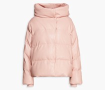 Patricia Kapuzenjacke aus gestepptem Kunstleder