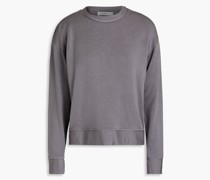 Sweatshirt aus Fleece aus einer Stretch-MicroModal®-Baumwollmischung
