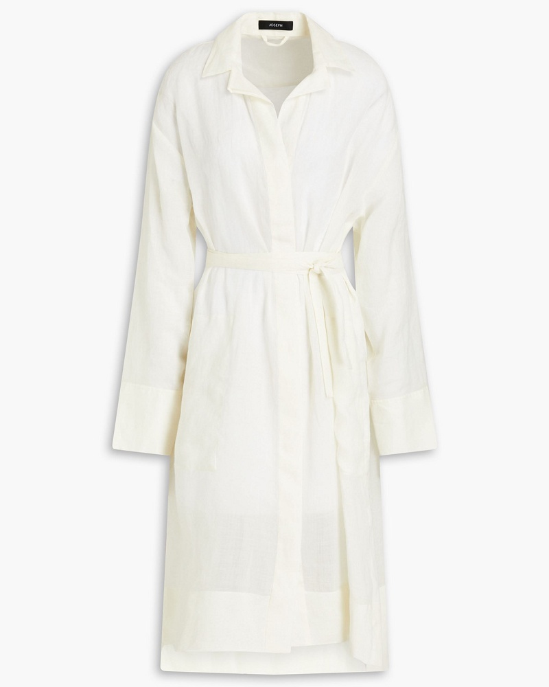 Joseph Damen Darja Hemdkleid aus Ramie-Voile inMidilänge