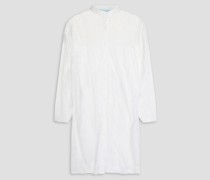 Barrie Hemdkleid inMinilänge aus Makramee und Baumwolle mit Lochstickerei S