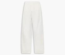 Hose mit weitem Bein aus Seiden-Charmeuse