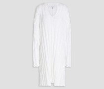 Gerippter Oversized-Pullover aus Bouclé-Strick