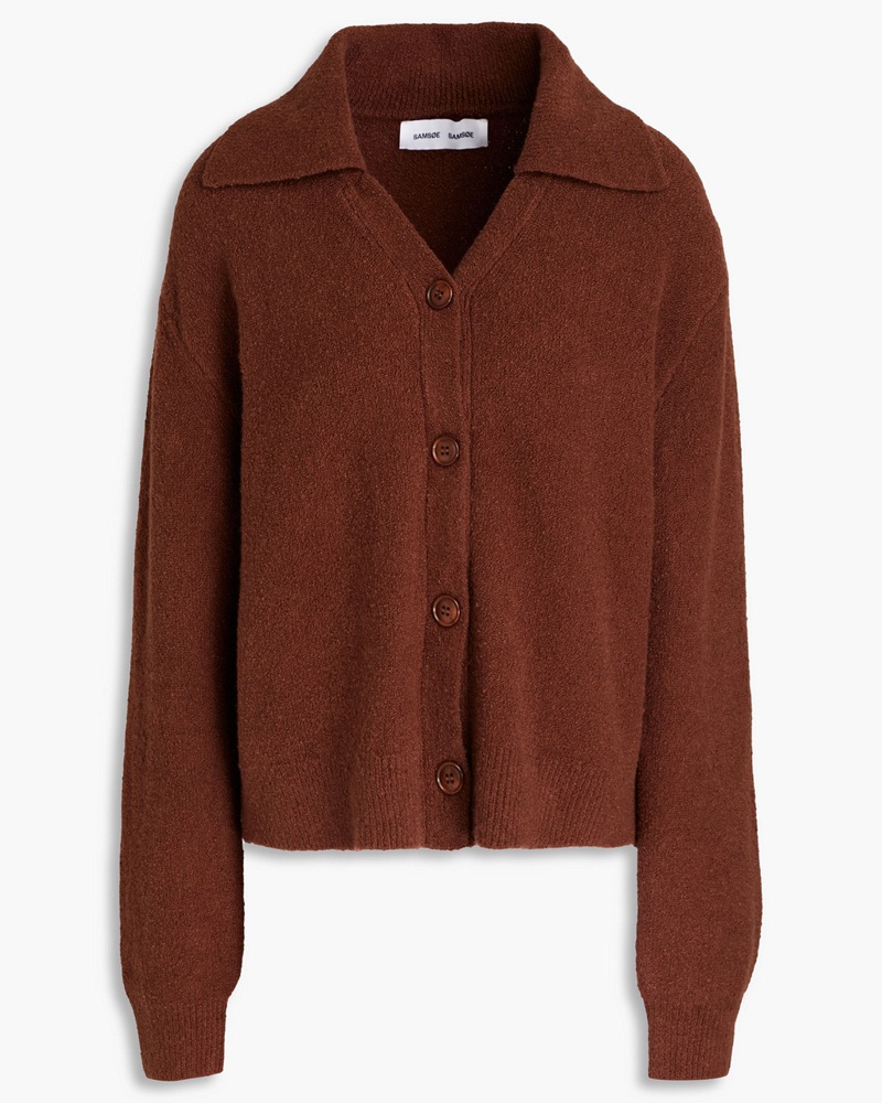 Samsøe & Samsøe Damen Cardigan aus Bouclé-Strick aus einer Bio-Baumwollmischung