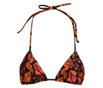 Triangel-bikini-oberteil mit Floralem Print