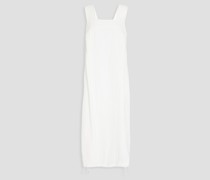 Plissiertes Midikleid aus Baumwoll-Jacquard