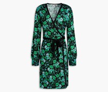 Luella Wickelkleid aus Merinowolle mit floralem Print