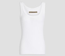 Tanktop aus geripptem Jersey aus einer Baumwomischung
