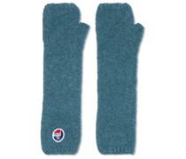 Handschuhe aus gebürstetem Strick