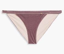 Tief sitzendes Bikini-Höschen aus Samt