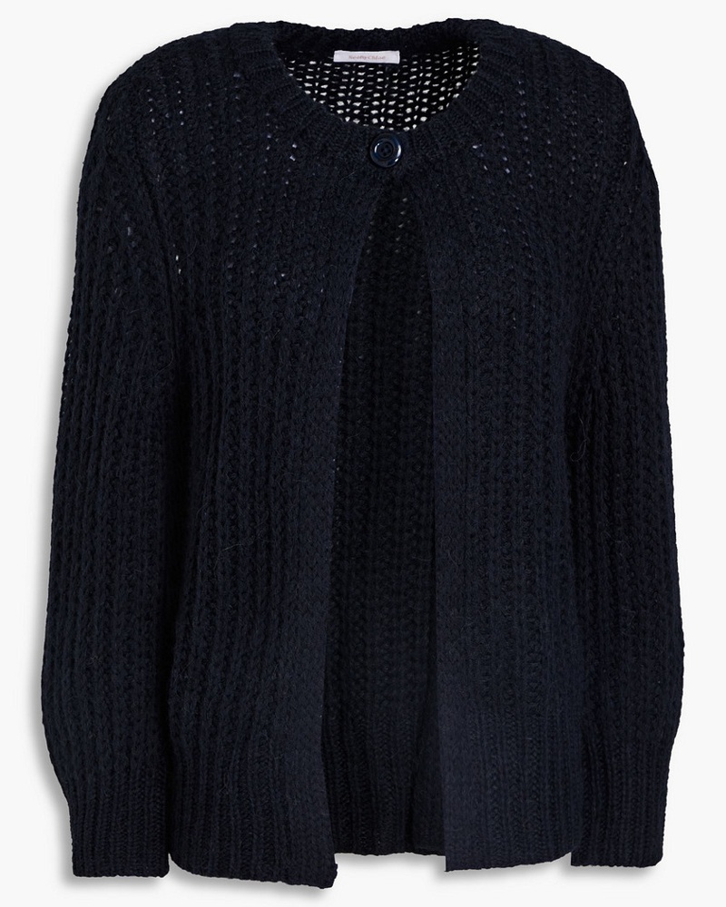 See by Chloé Damen Gerippter Cardigan au einer Alpakamichung