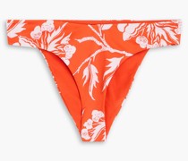 Cece halbhohes Bikini-Höschen mit floralem Print