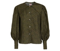 Clyde Oberteil aus Seiden-Twill mit floralem Print