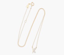 Kette aus 14 KT. Gold mit Diamanten
